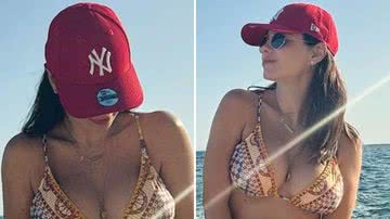 Mostrando o barrigão, a atriz Sthefany Brito comemora cinco meses de gravidez na Itália e reflete sobre novo momento em sua vida; veja - Reprodução/Instagram