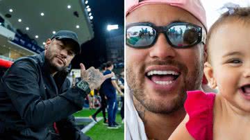 Neymar posa sorridente com Mavie e semelhança chama a atenção - Reprodução/Instagram
